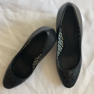 Tory Burch Navy Wedges